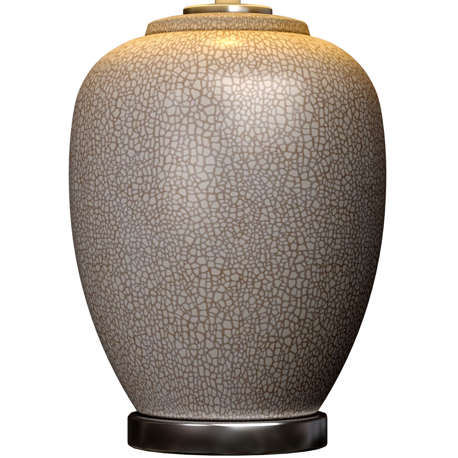 Traditional Ceramic Gray crackle Lighting bedside Table Lamp 3D model_2