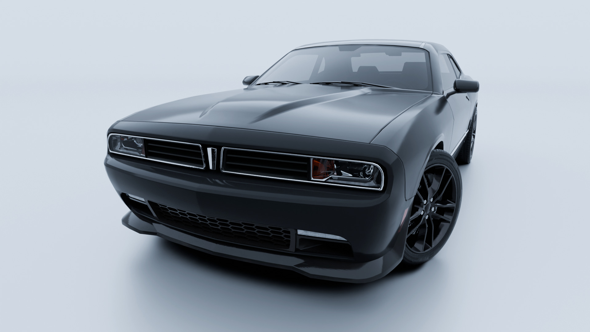 Muscle Car 1 - Game Ready Vehicle Low-poly 3D model_19