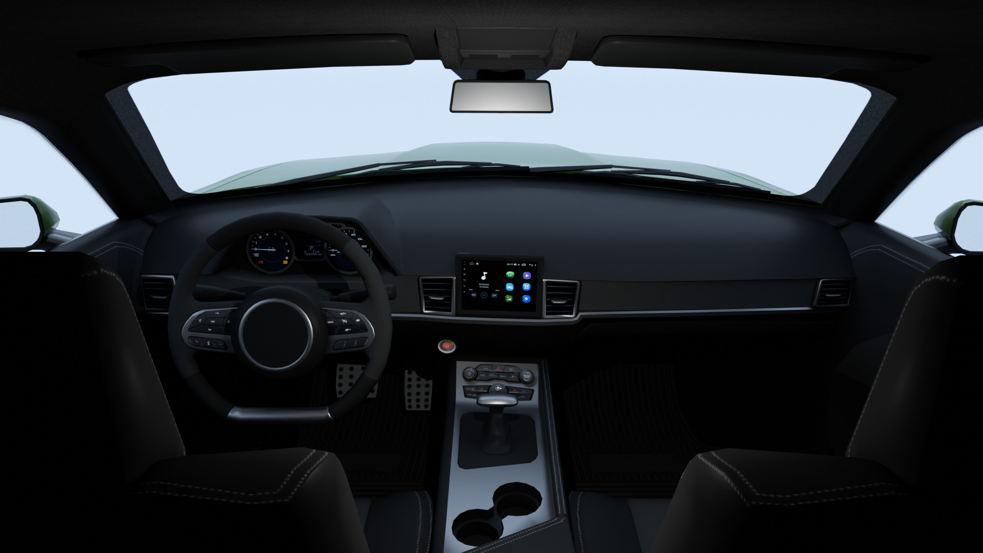 Muscle Car 1 - Game Ready Vehicle Low-poly 3D model_17