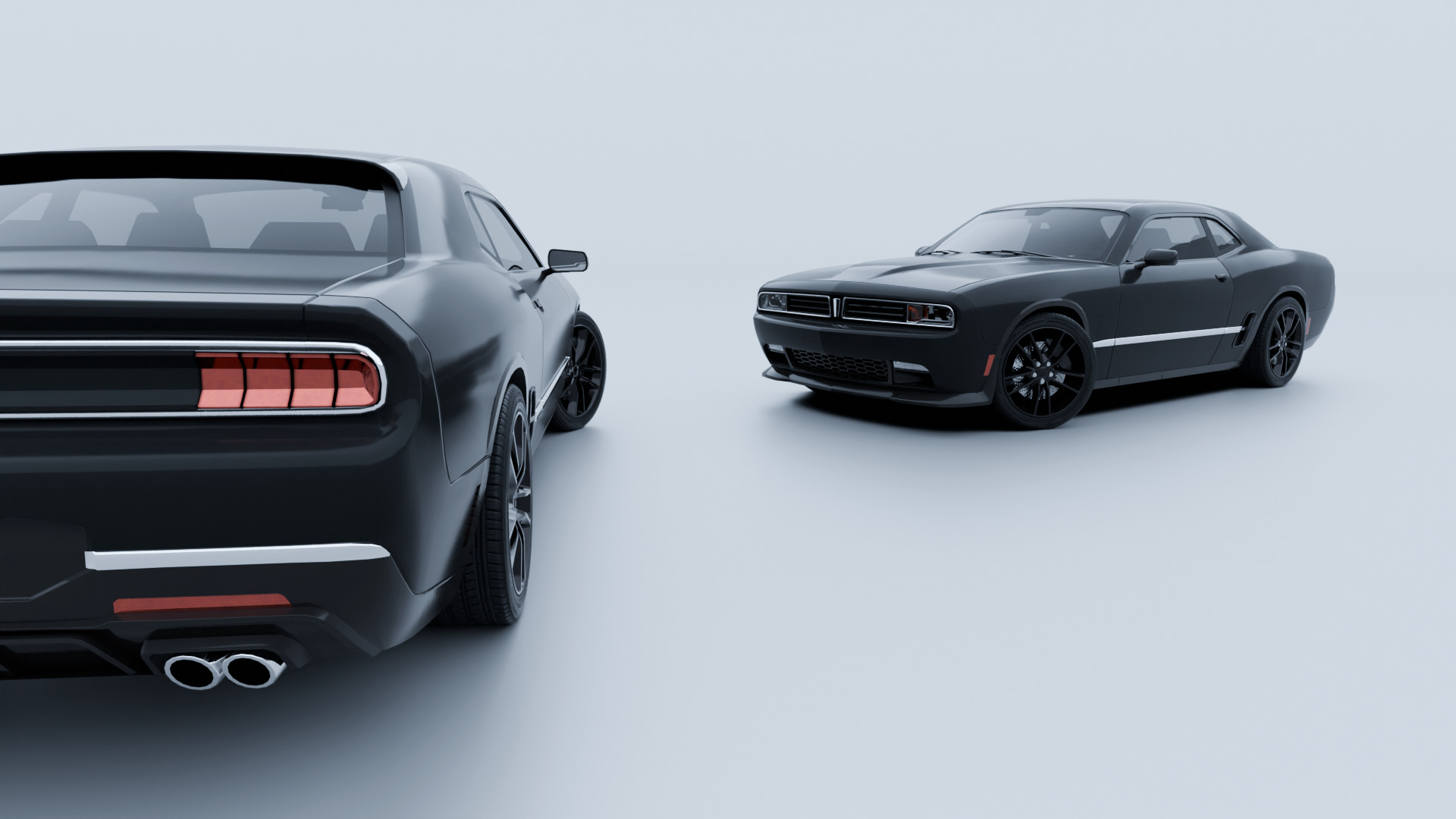 Muscle Car 1 - Game Ready Vehicle Low-poly 3D model_18