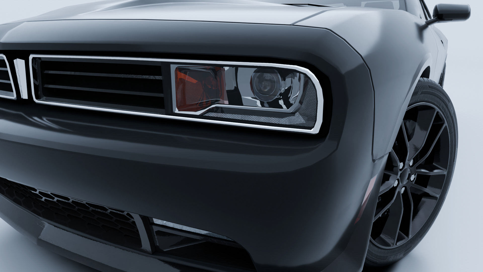 Muscle Car 1 - Game Ready Vehicle Low-poly 3D model_20