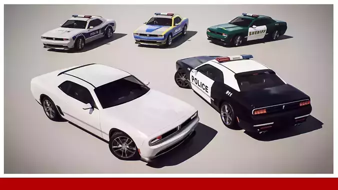 Muscle Car 1 - Game Ready Vehicle