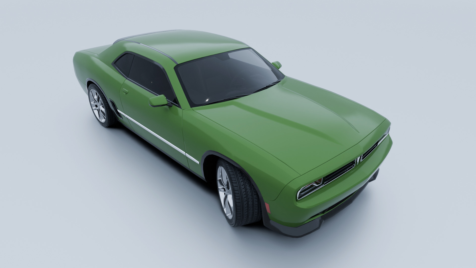 Muscle Car 1 - Game Ready Vehicle Low-poly 3D model_11