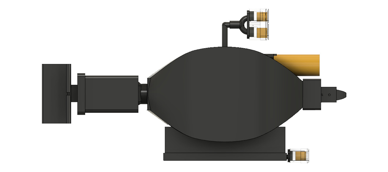 Submarine drone chassis 3D print model 3D print model_23