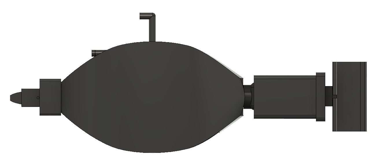 Submarine drone chassis 3D print model 3D print model_39