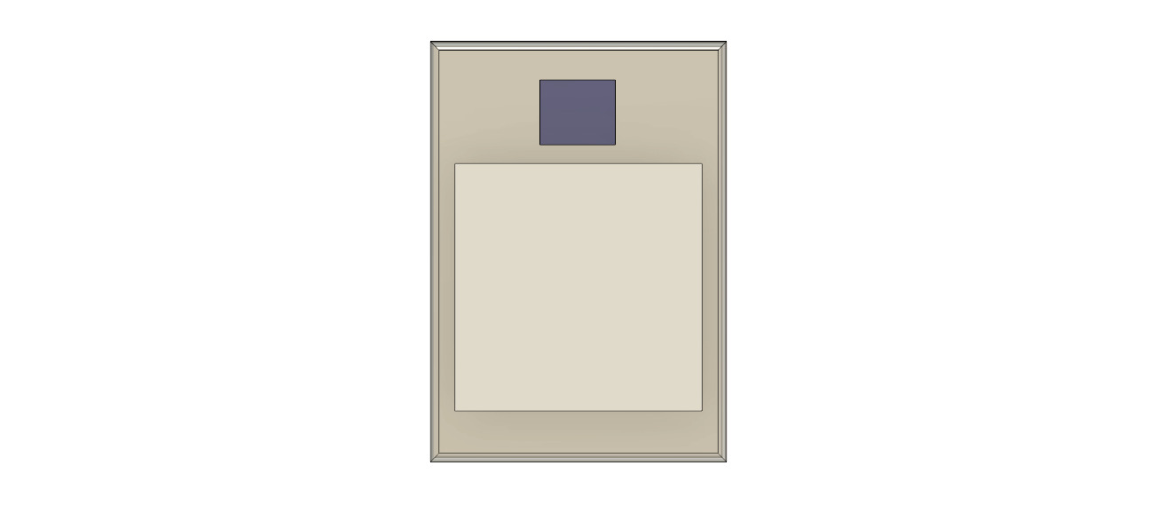 Security keypad chassis 3D print model 3D print model_5