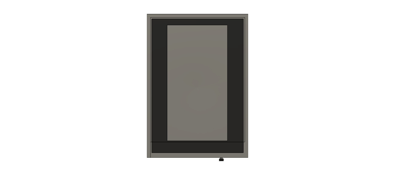 Security keypad chassis 3D print model 3D print model_14