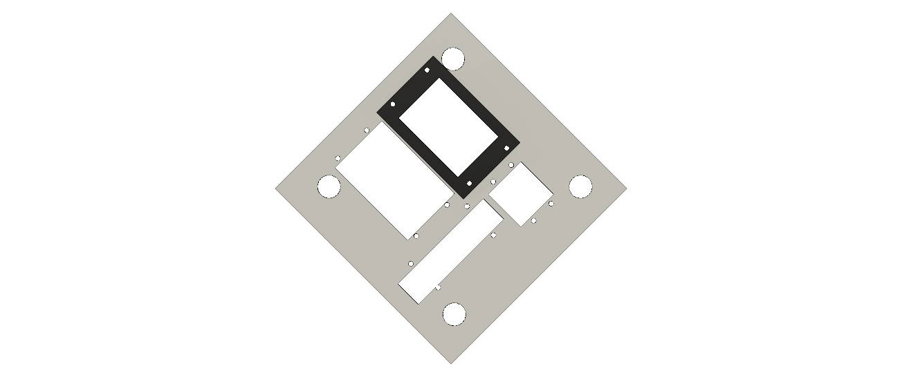 Agricultural Spray Drone chassis 3D print model 3D print model_8