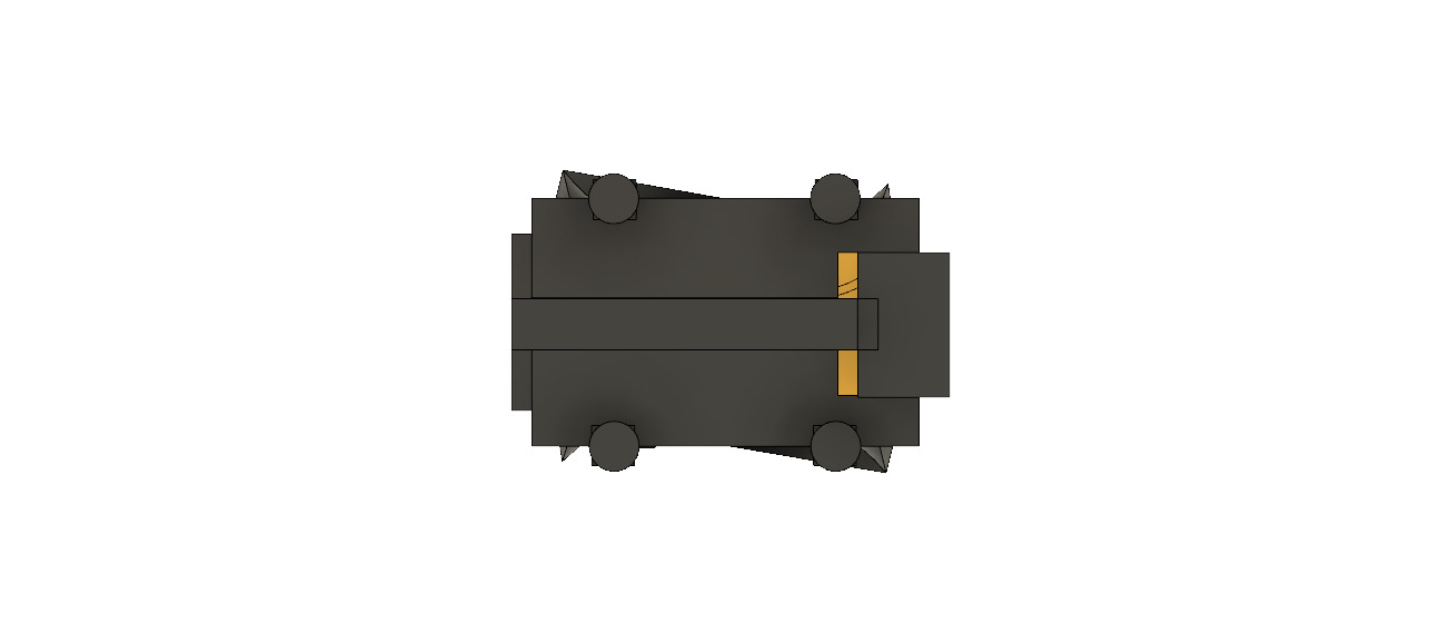 One and a half inch drone chassis 3D print model 3D print model_12