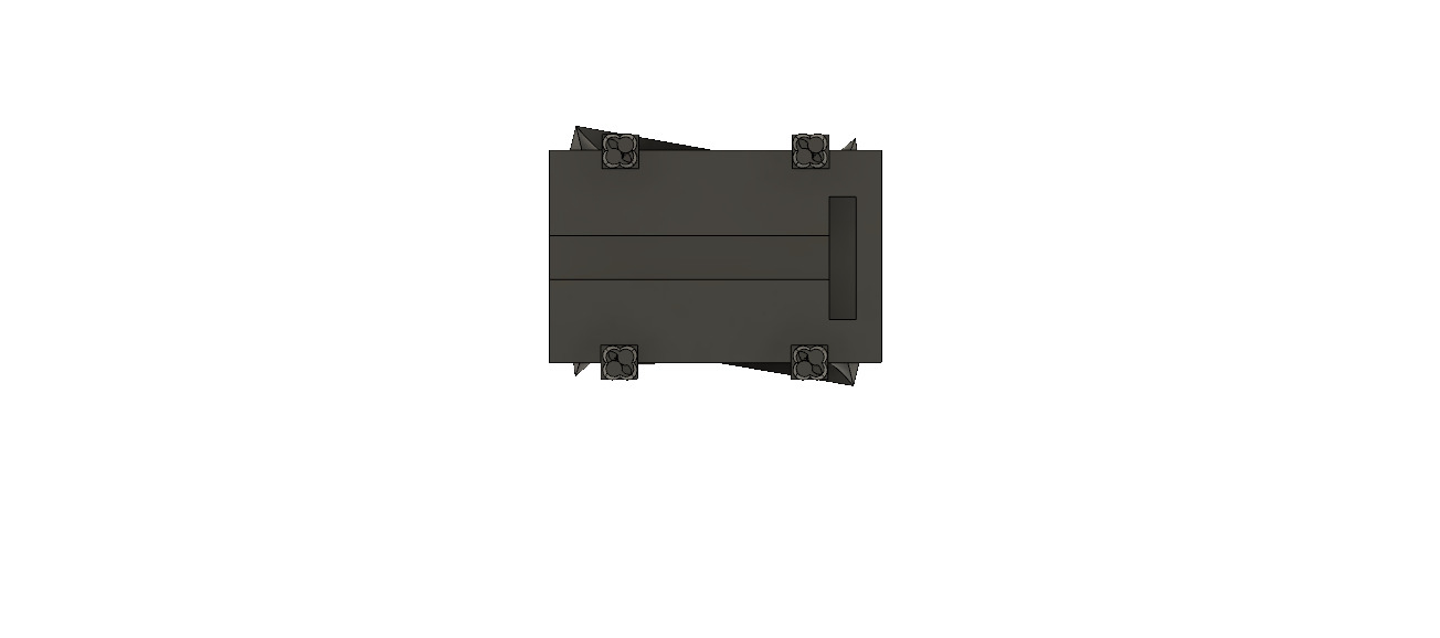 One and a half inch drone chassis 3D print model 3D print model_5