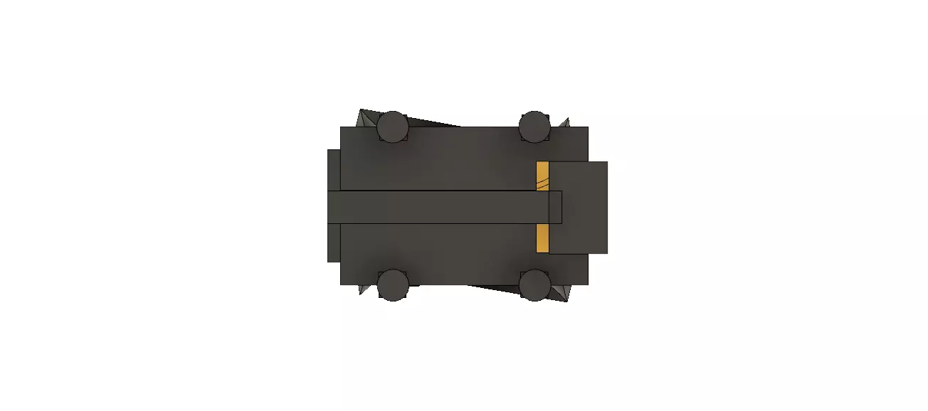 One and a half inch drone chassis 3D print model 3D print model_0