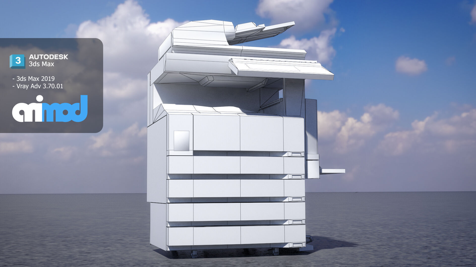 Photo Copying Machine 3D model_7