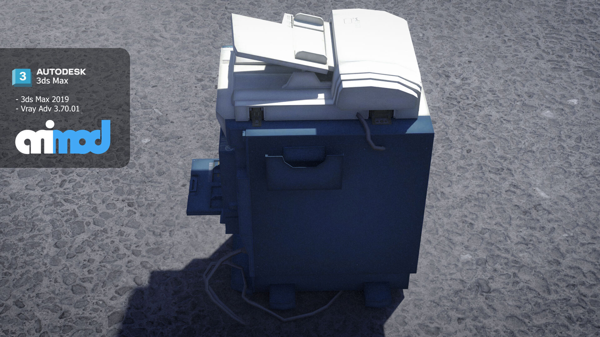 Photo Copying Machine 3D model_4