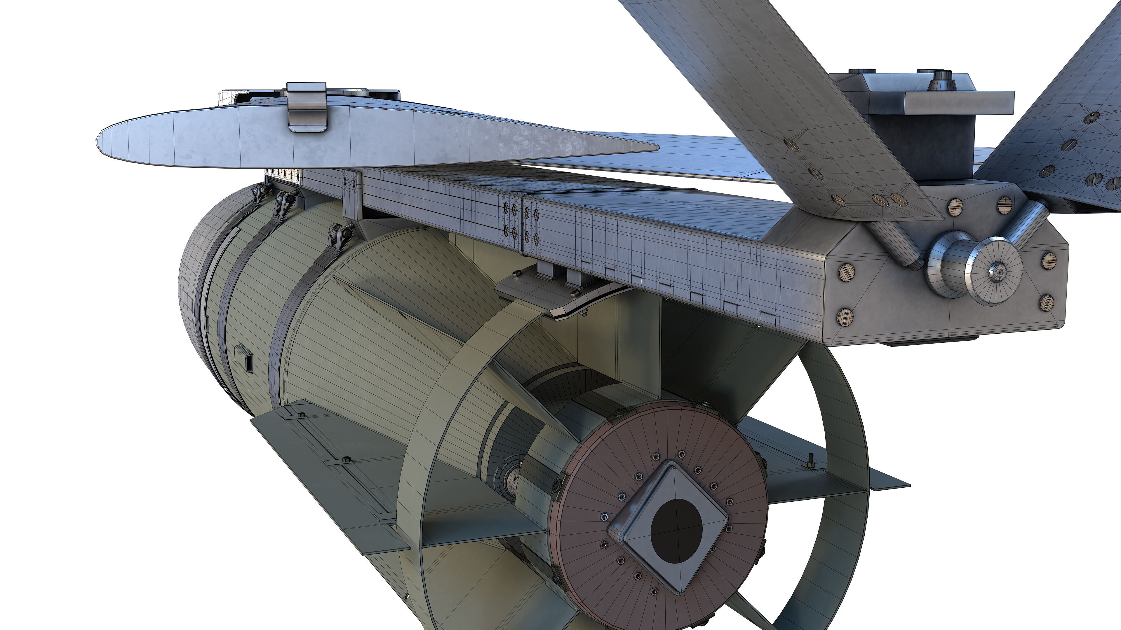 FAB-3000 with UMPK Russian Glide Bomb 3D model_16