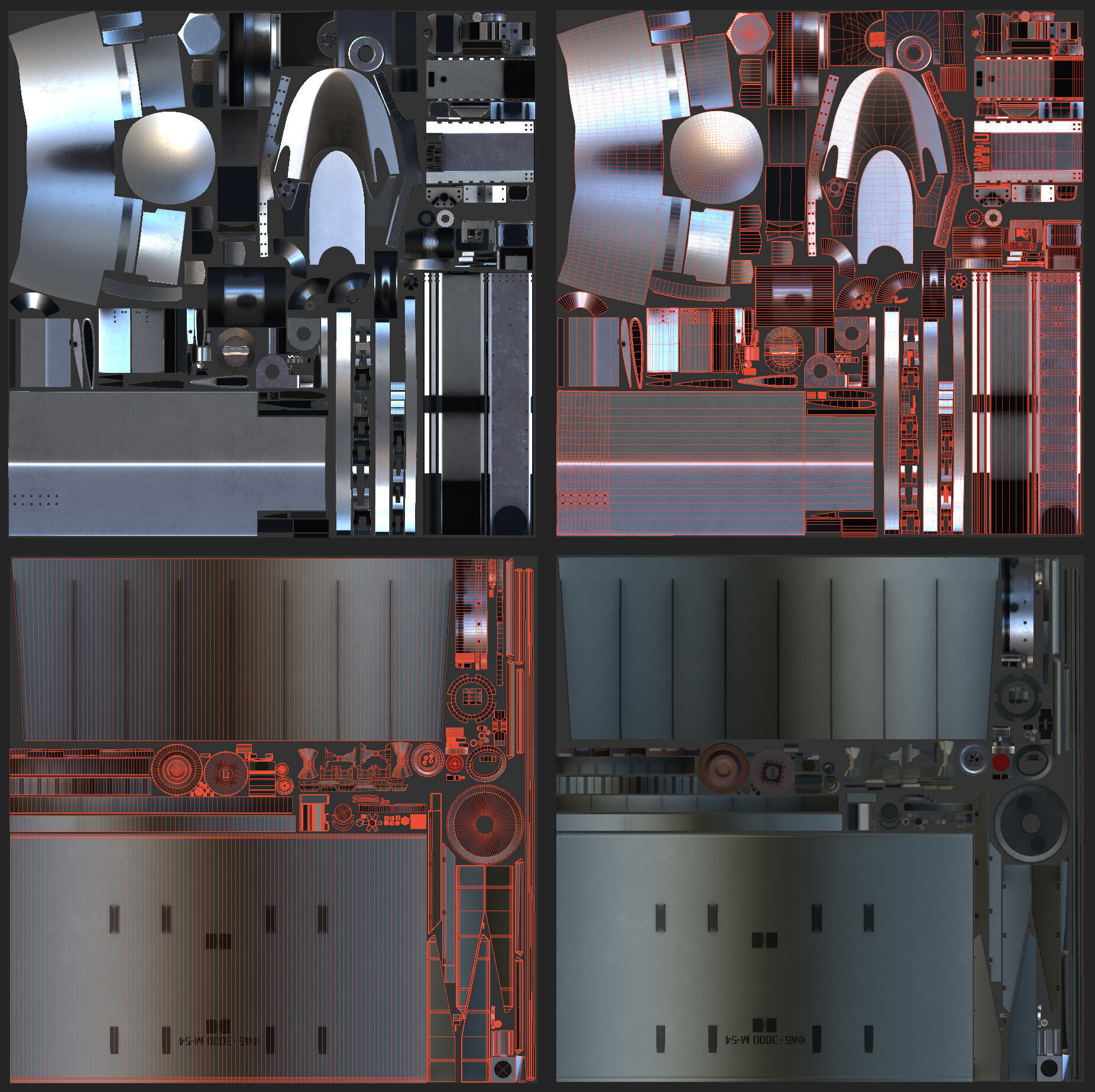 FAB-3000 with UMPK Russian Glide Bomb 3D model_17