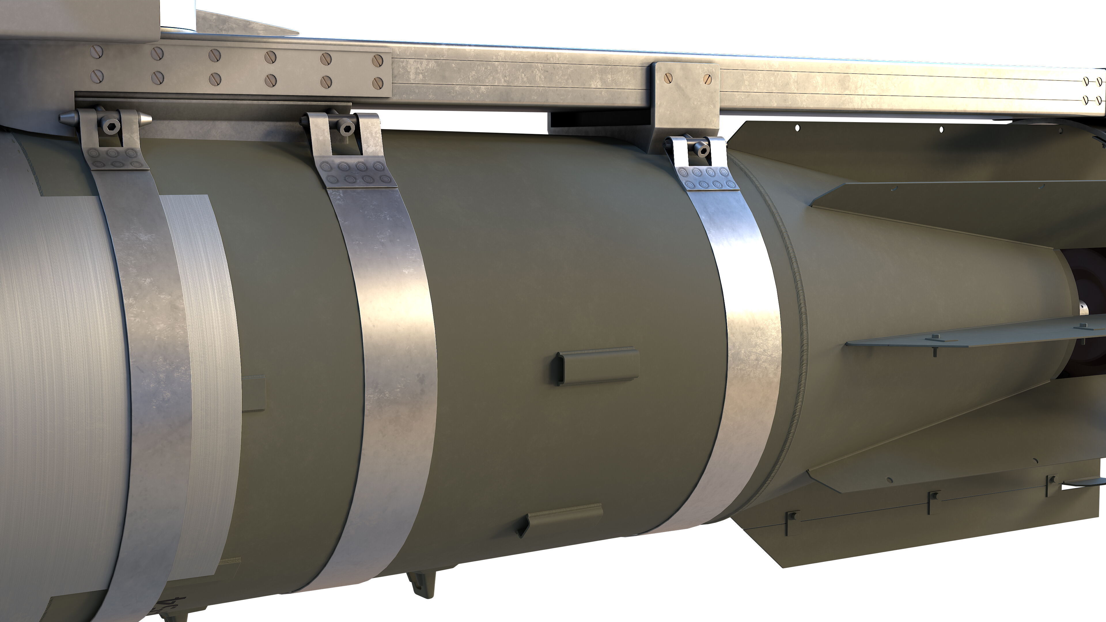 FAB-3000 with UMPK Russian Glide Bomb 3D model_10