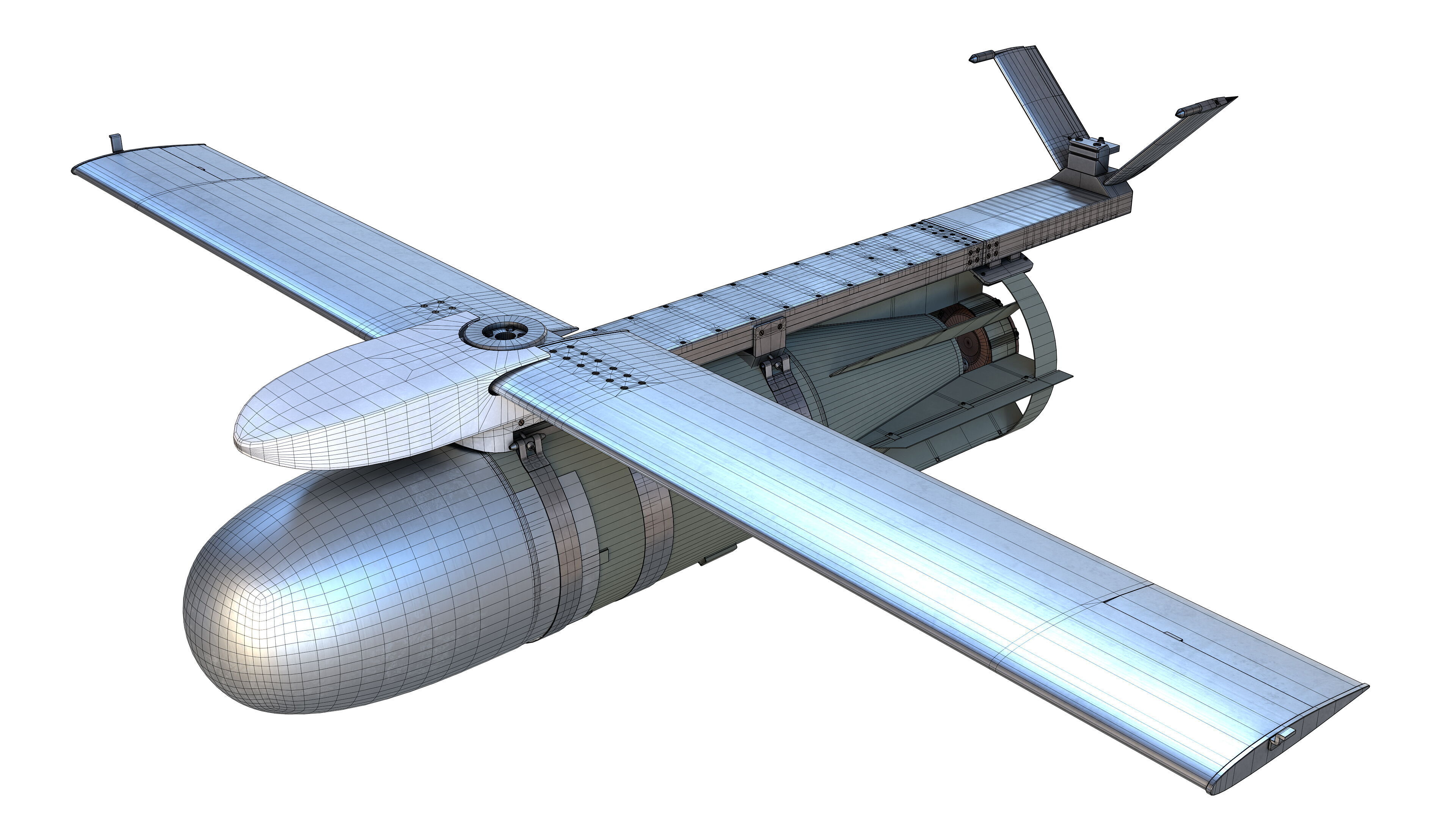 FAB-3000 with UMPK Russian Glide Bomb 3D model_14