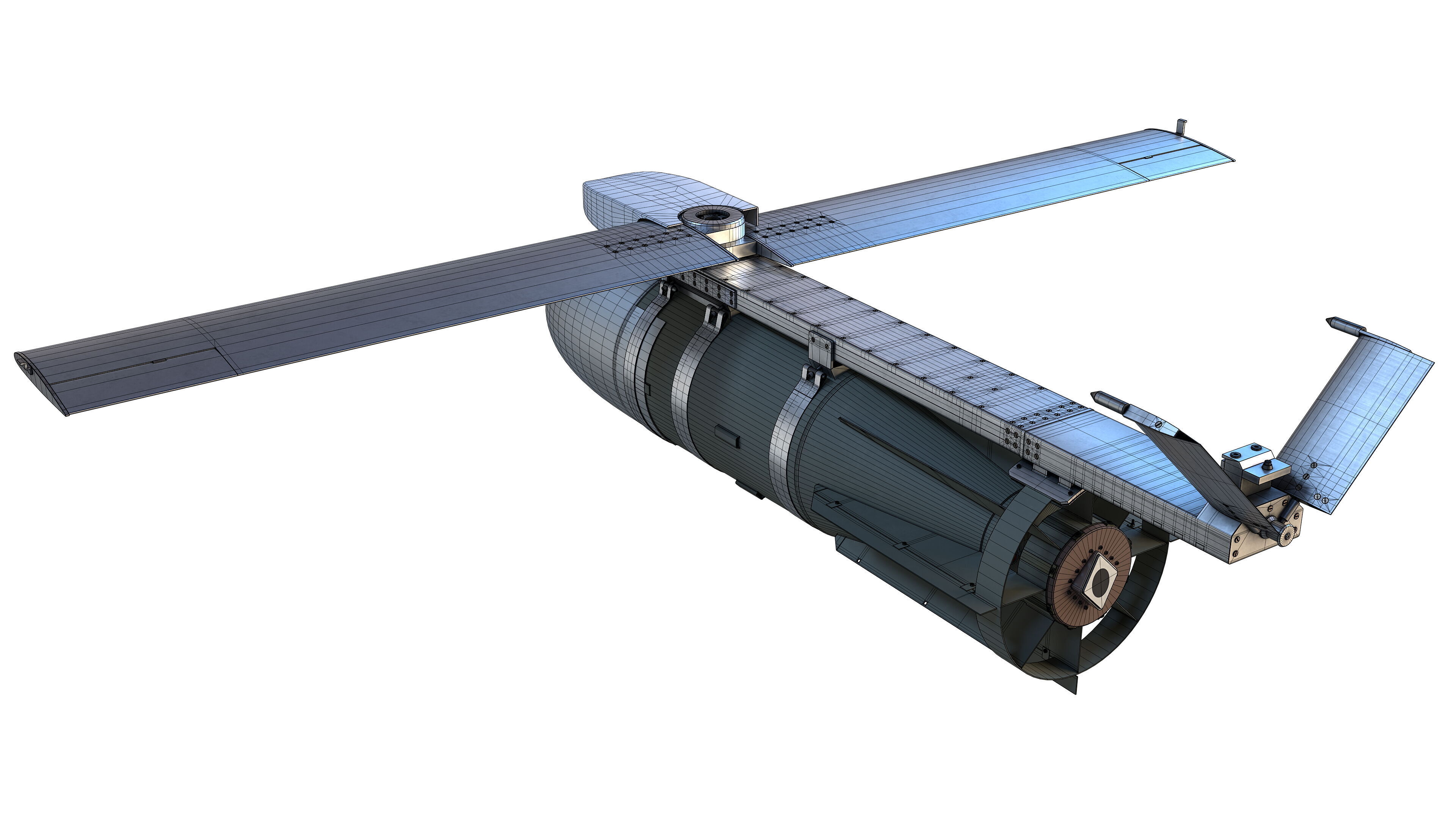 FAB-3000 with UMPK Russian Glide Bomb 3D model_15