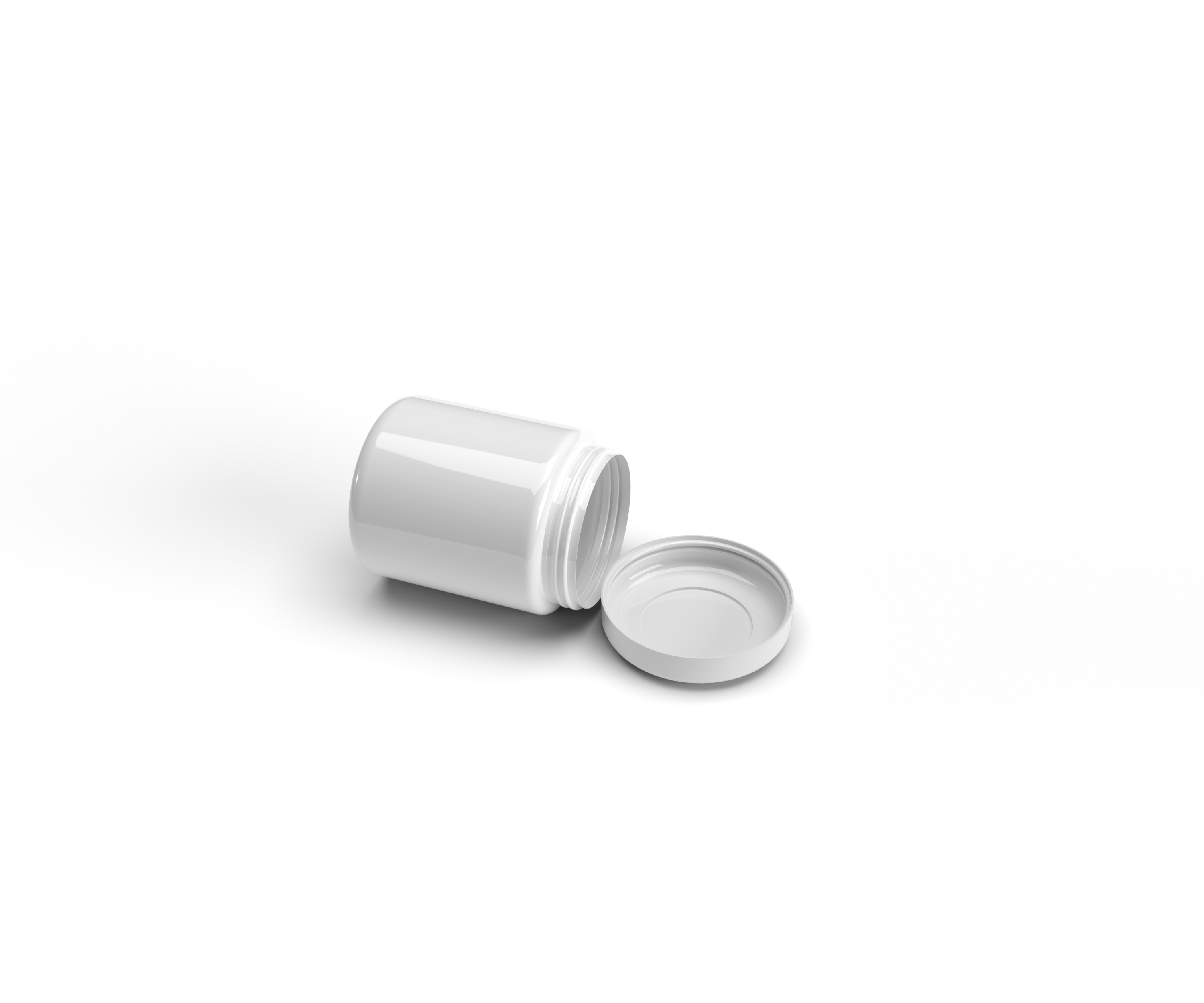 Plastic Container With Cover 3D model 3D model_3