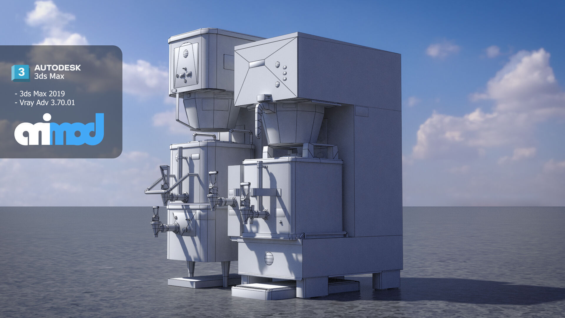 Coffee Maker 0002 3D model_6