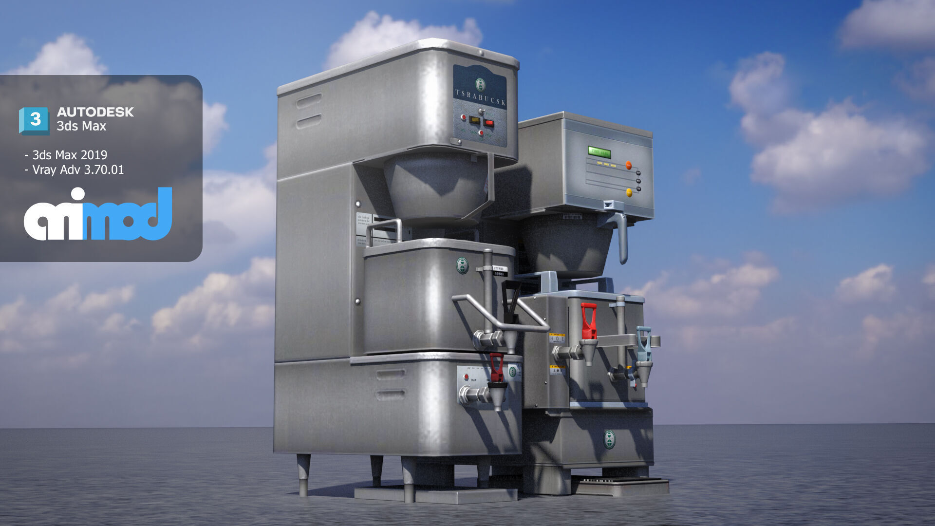 Coffee Maker 0002 3D model_2