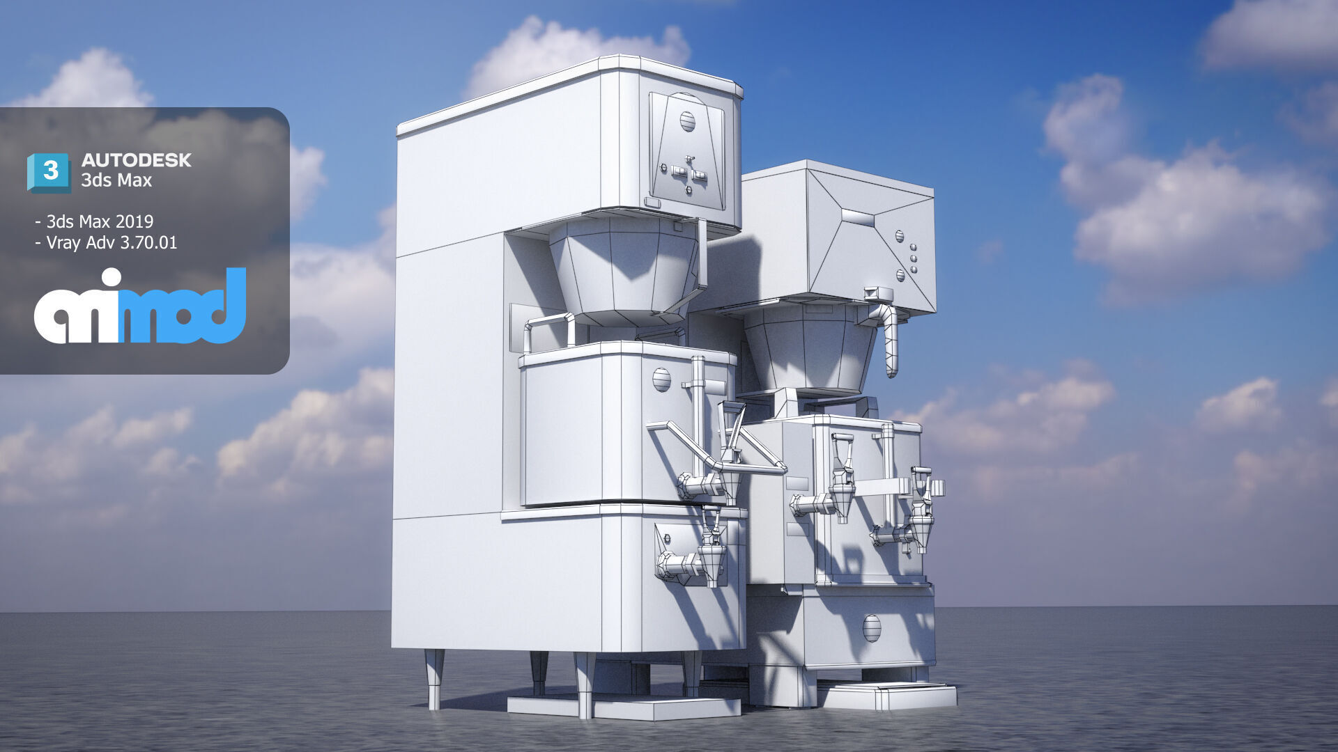 Coffee Maker 0002 3D model_7