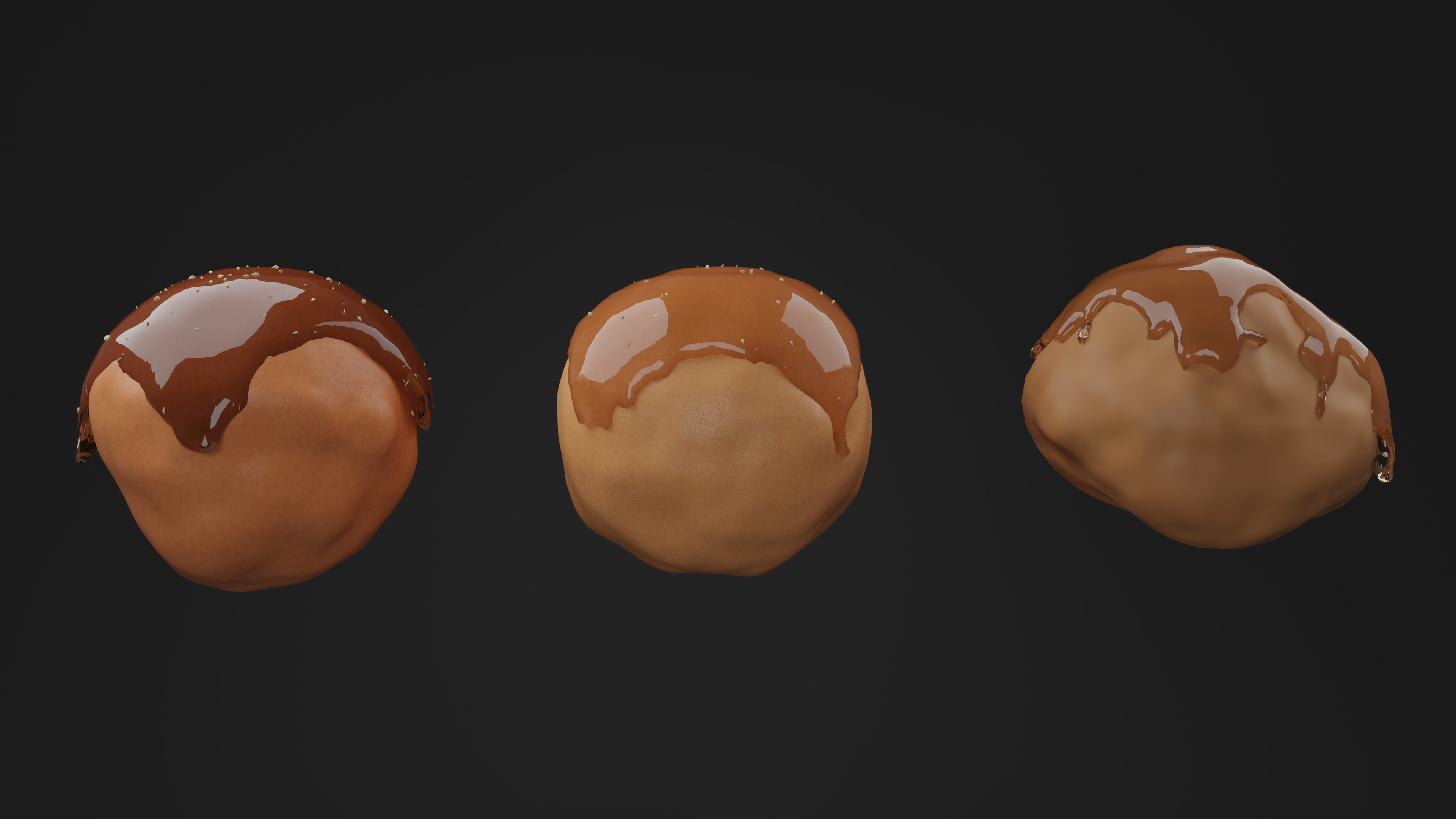 Luqaimat - Ramadan Low-poly 3D model_3