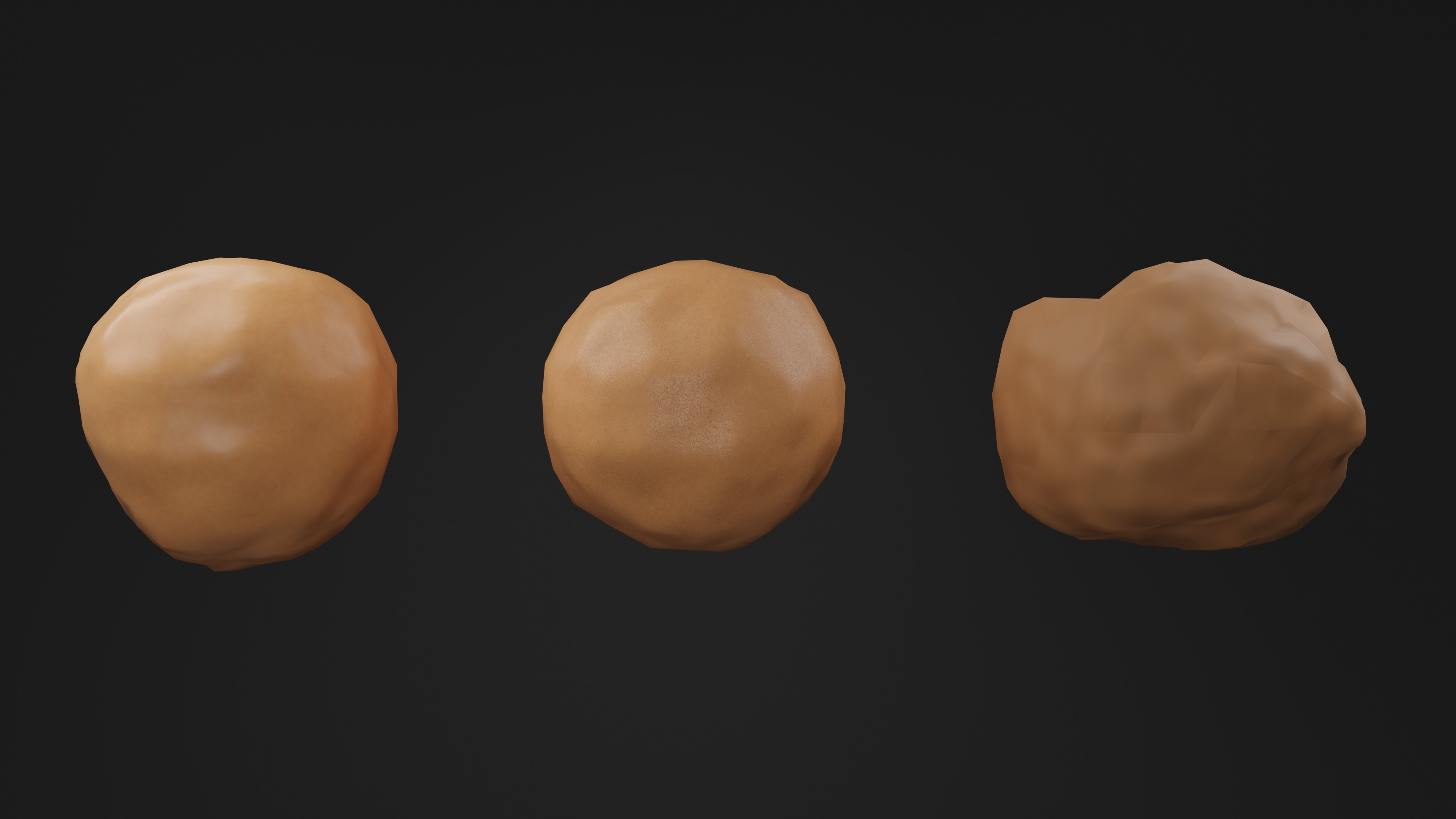 Luqaimat - Ramadan Low-poly 3D model_4