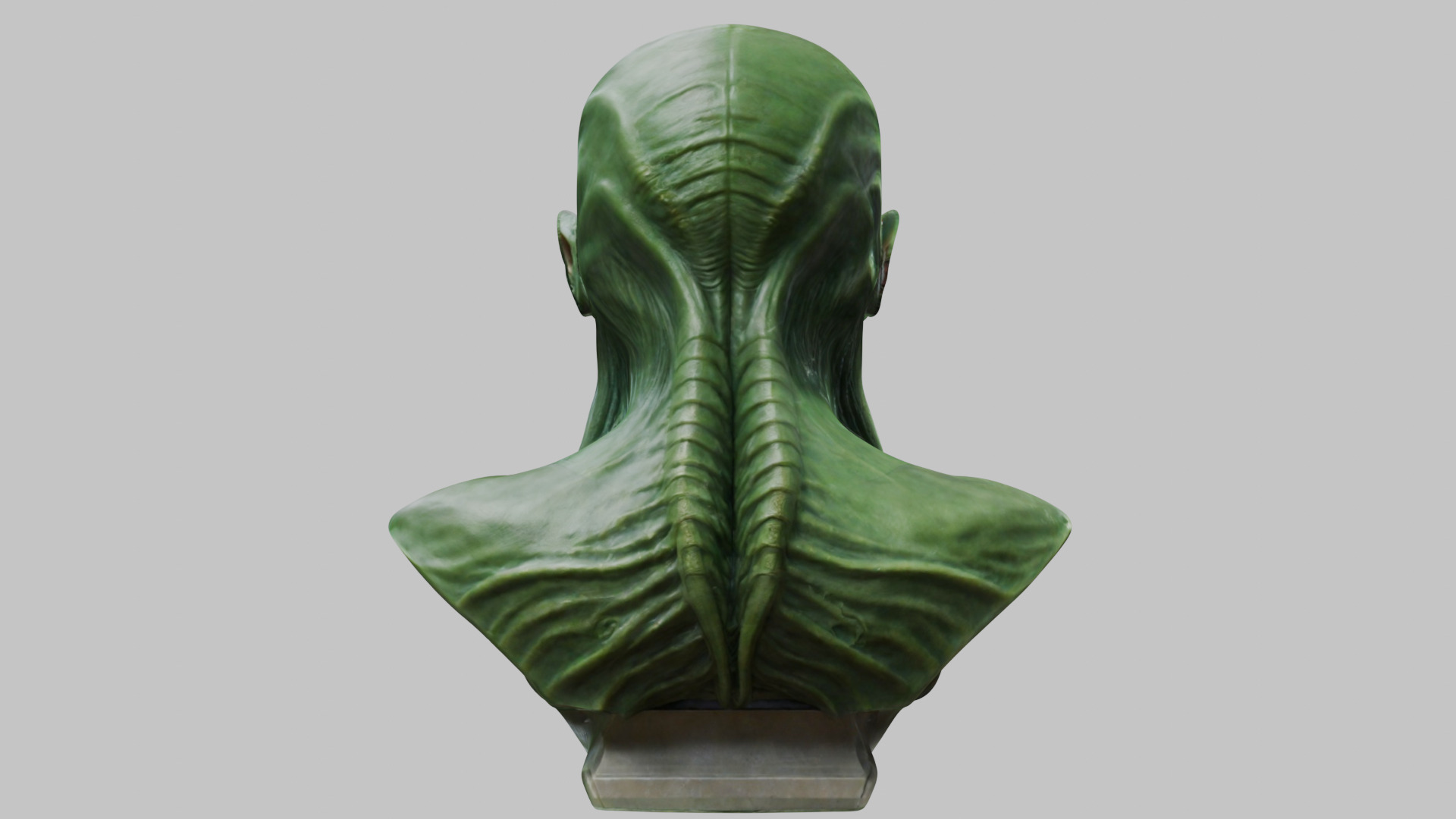 Detailed Cthulhu Bust - Sharp 3D Model Low-poly 3D model_15