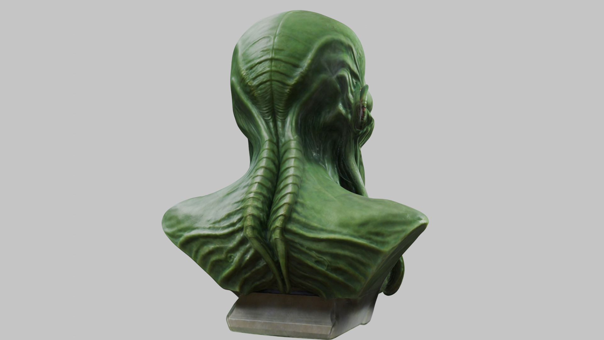 Detailed Cthulhu Bust - Sharp 3D Model Low-poly 3D model_14