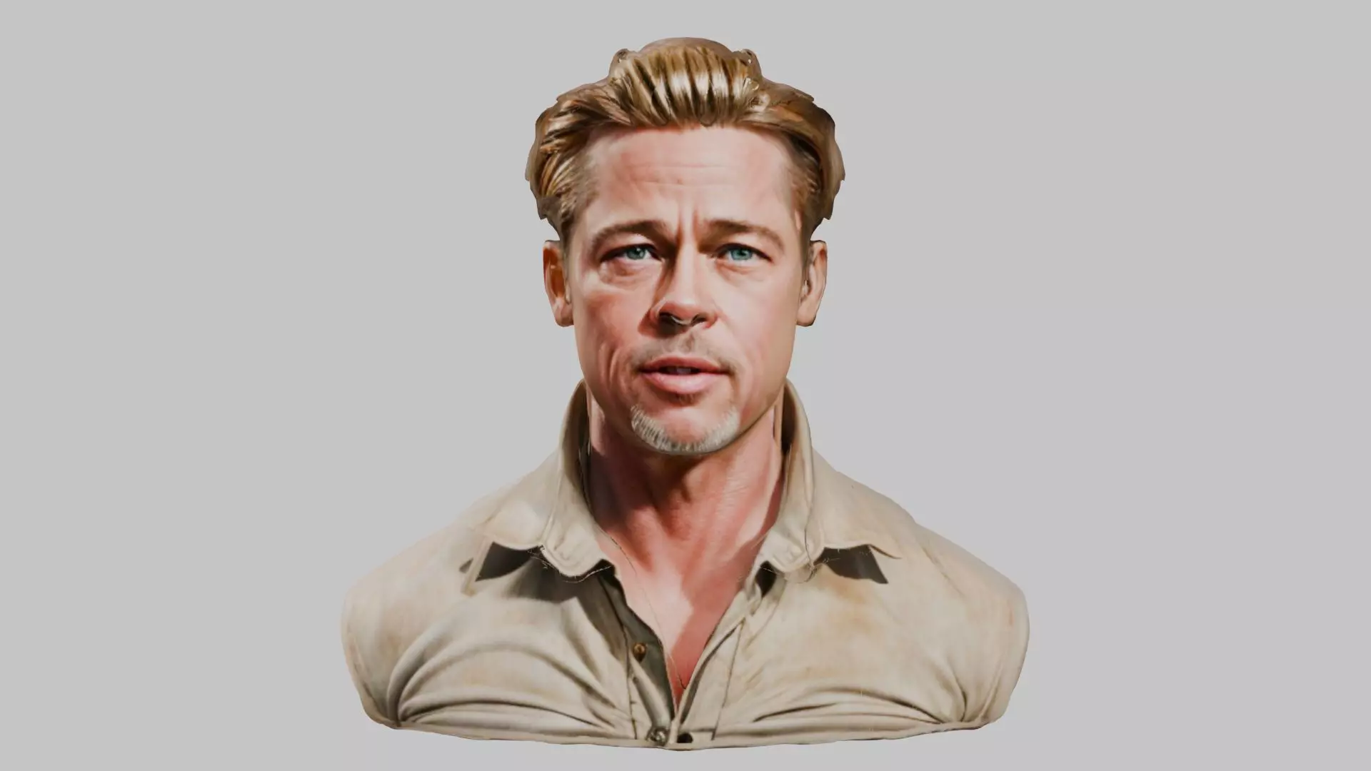 Ultra Realistic Brad Pitt Low-poly 3D model