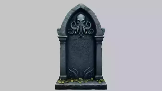 Old Stone Grave with Celtic Knot