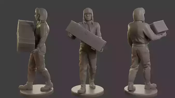 1900 Antartic Sailor ANS1 015 3D print model