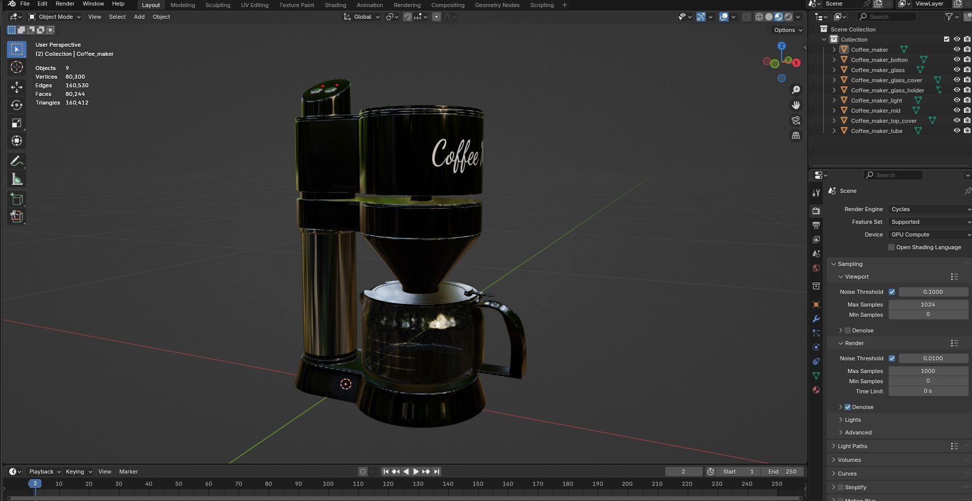 Coffee Maker CG1  3D model_16