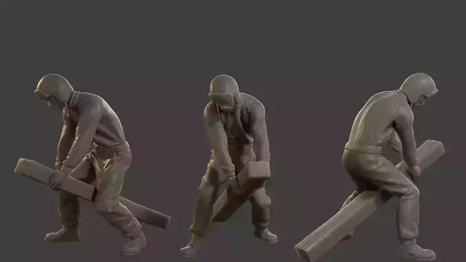 1900 Antartic Sailor ANS1 016 3D print model