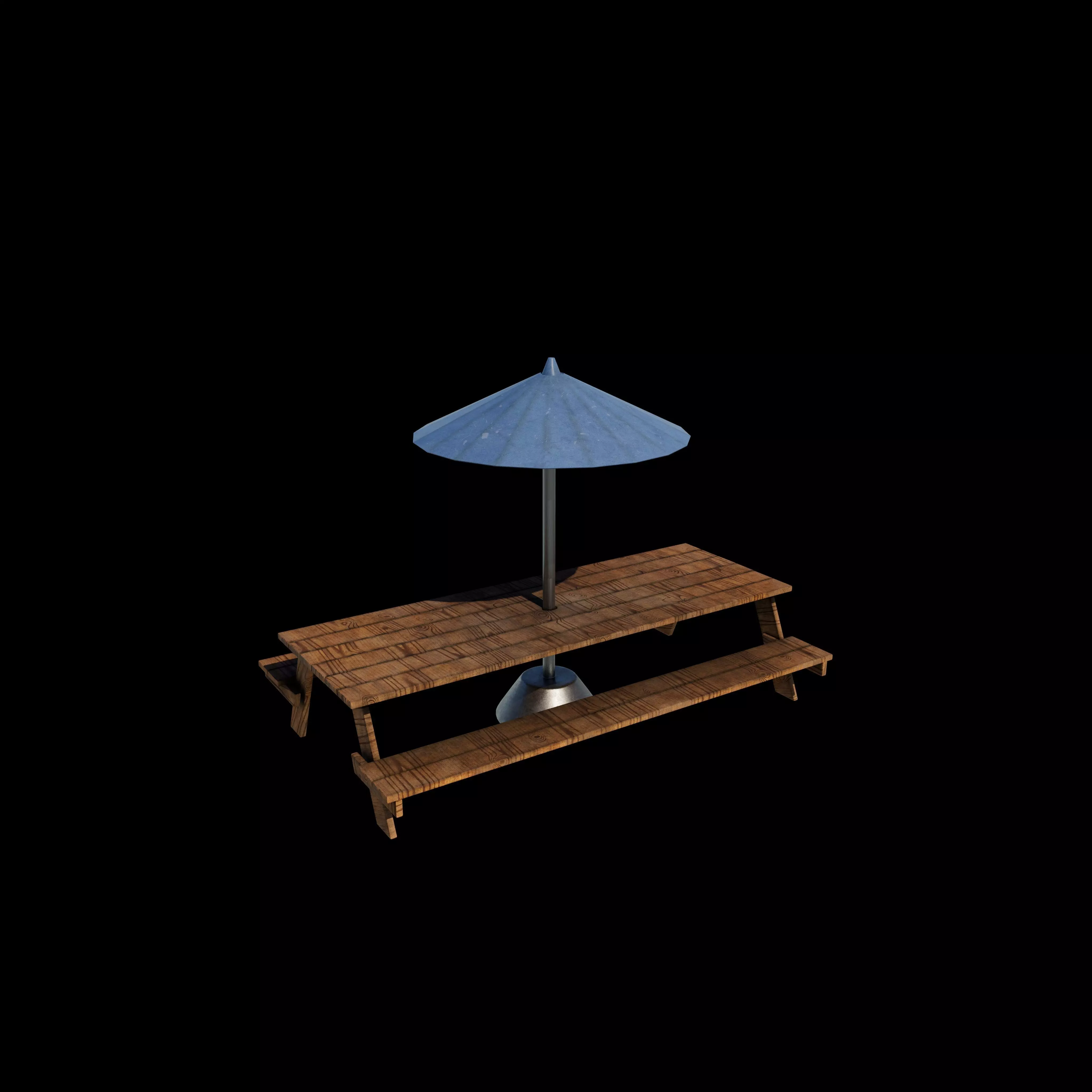 Picnic Table 3D model_0