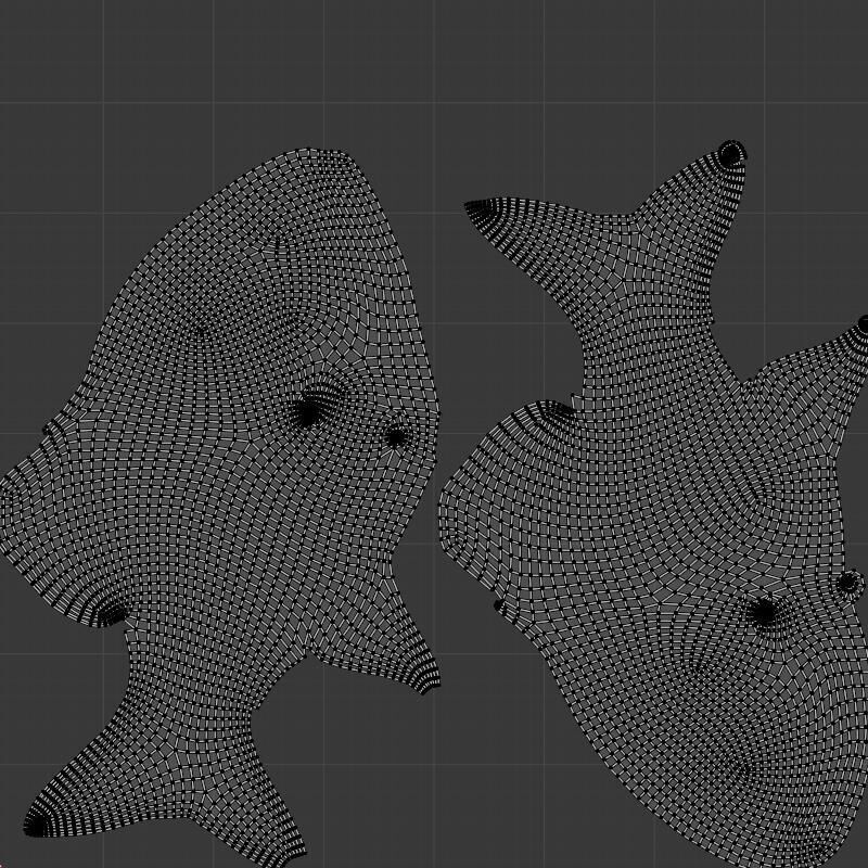 Fish PBR rigging animation Low-poly 3D model_8