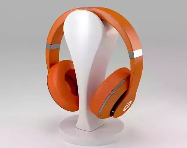 Over headphone with stand