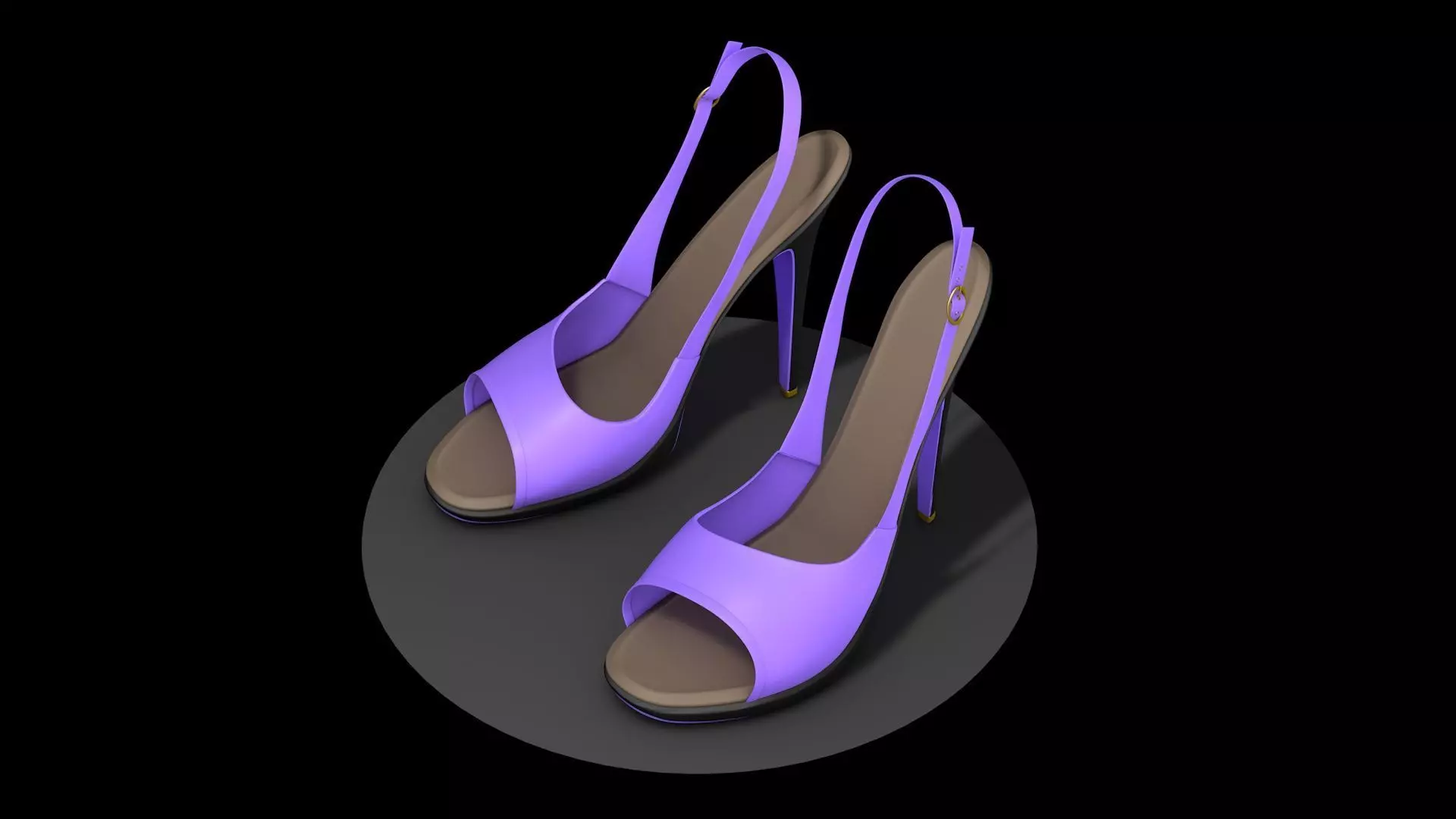 Womens high heel shoes 3D model