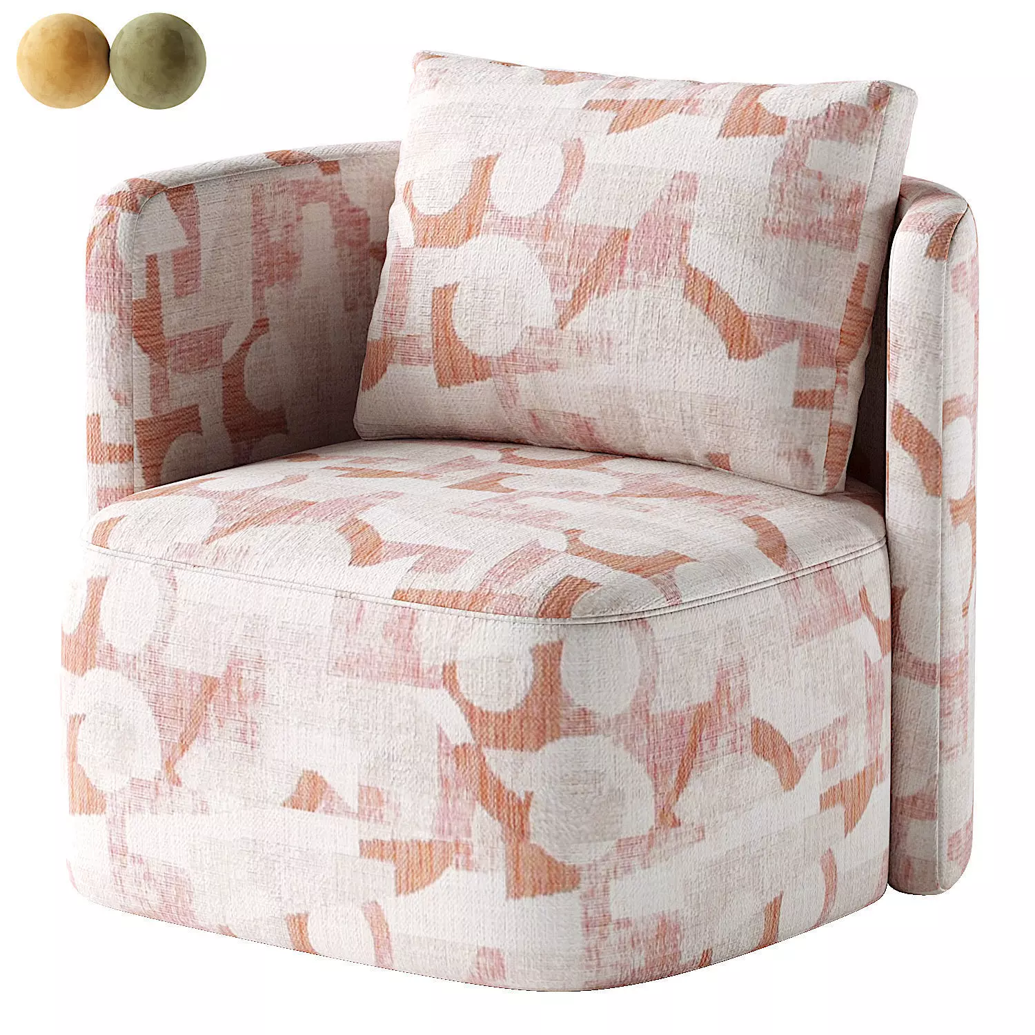 Kennedy Tilt Occasional Chair 3D model