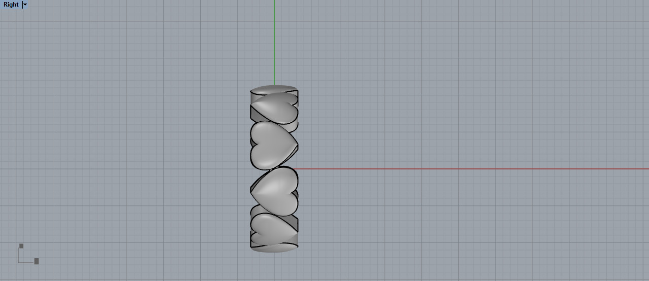 Heart Ring 3D print model_16