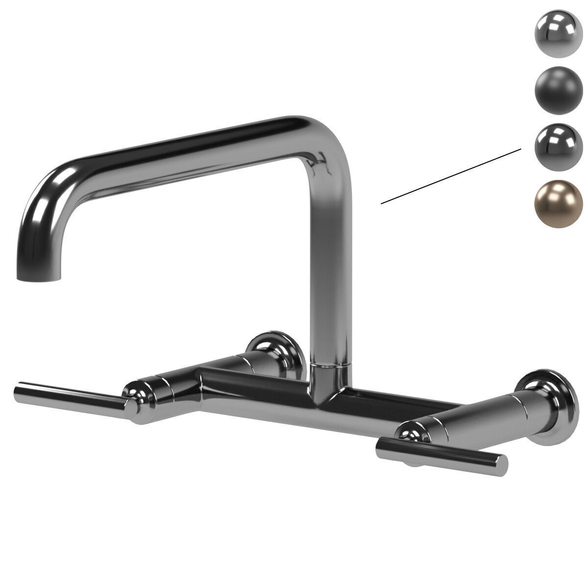 KOHLER kitchen faucets 3D model_3