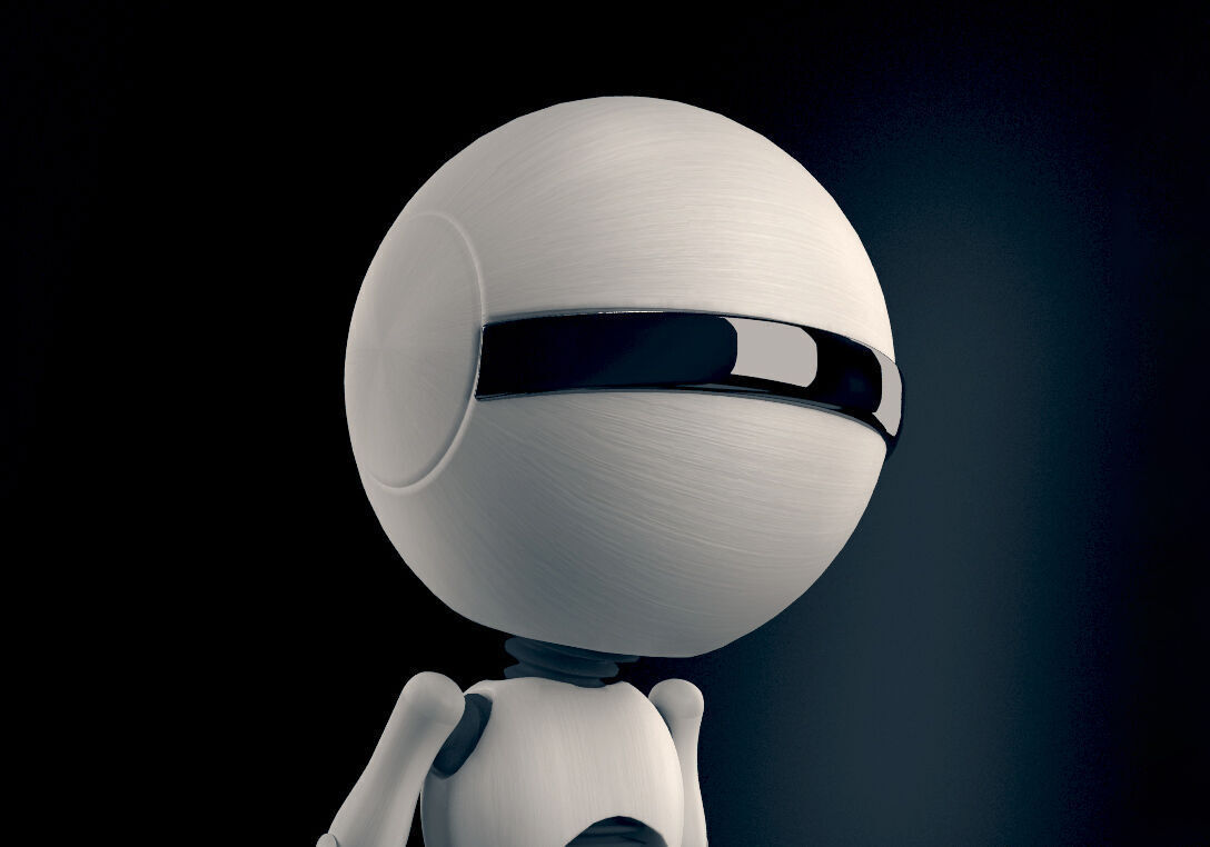 Droid robot 3D model_1