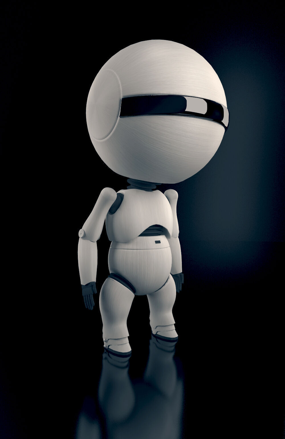 Droid robot 3D model_2