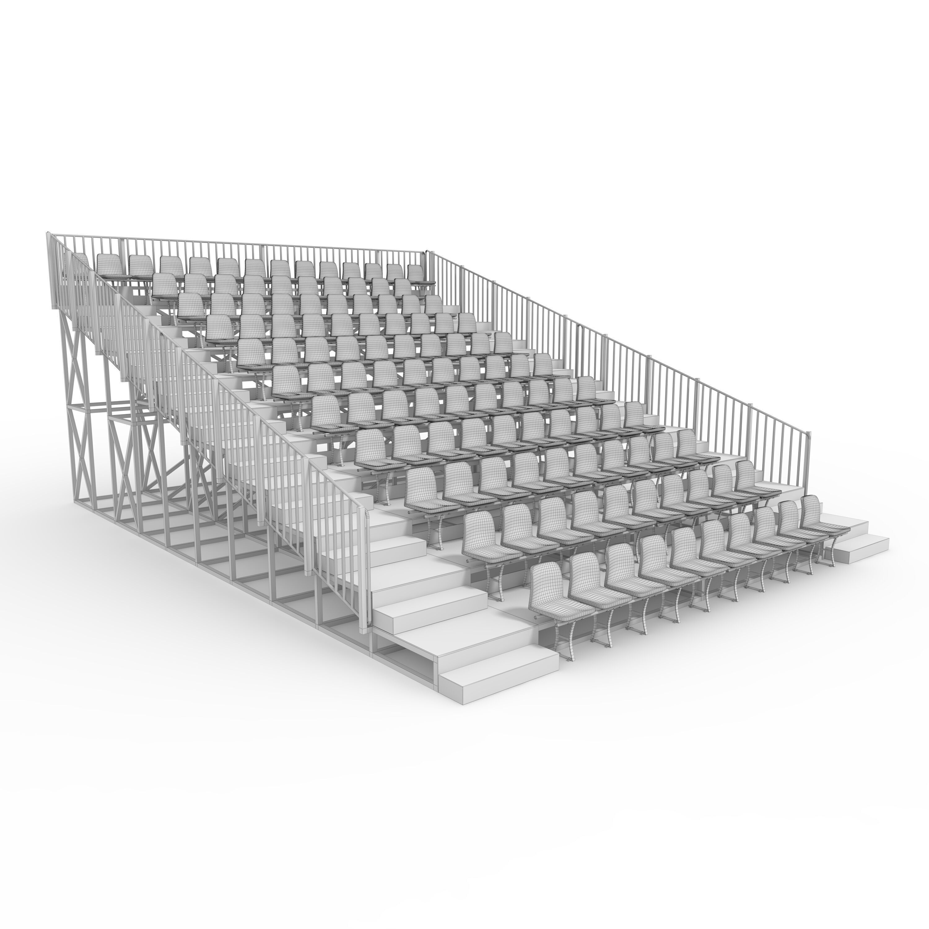 Bleachers 12 3D model_9