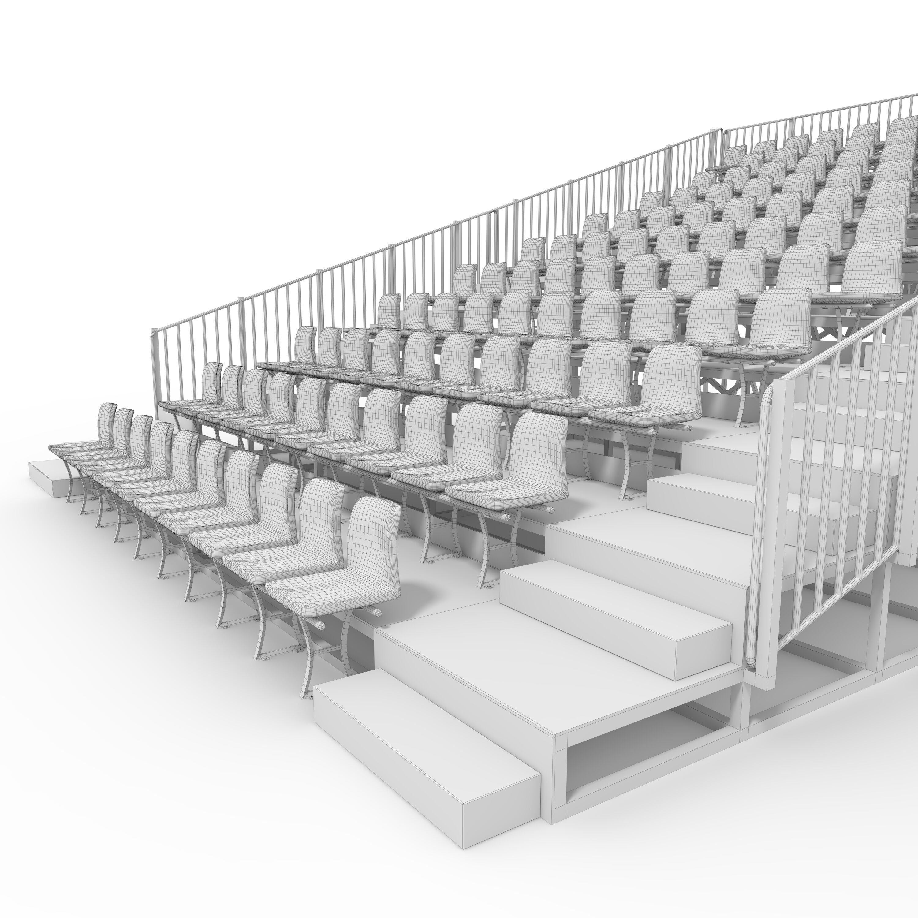Bleachers 12 3D model_21