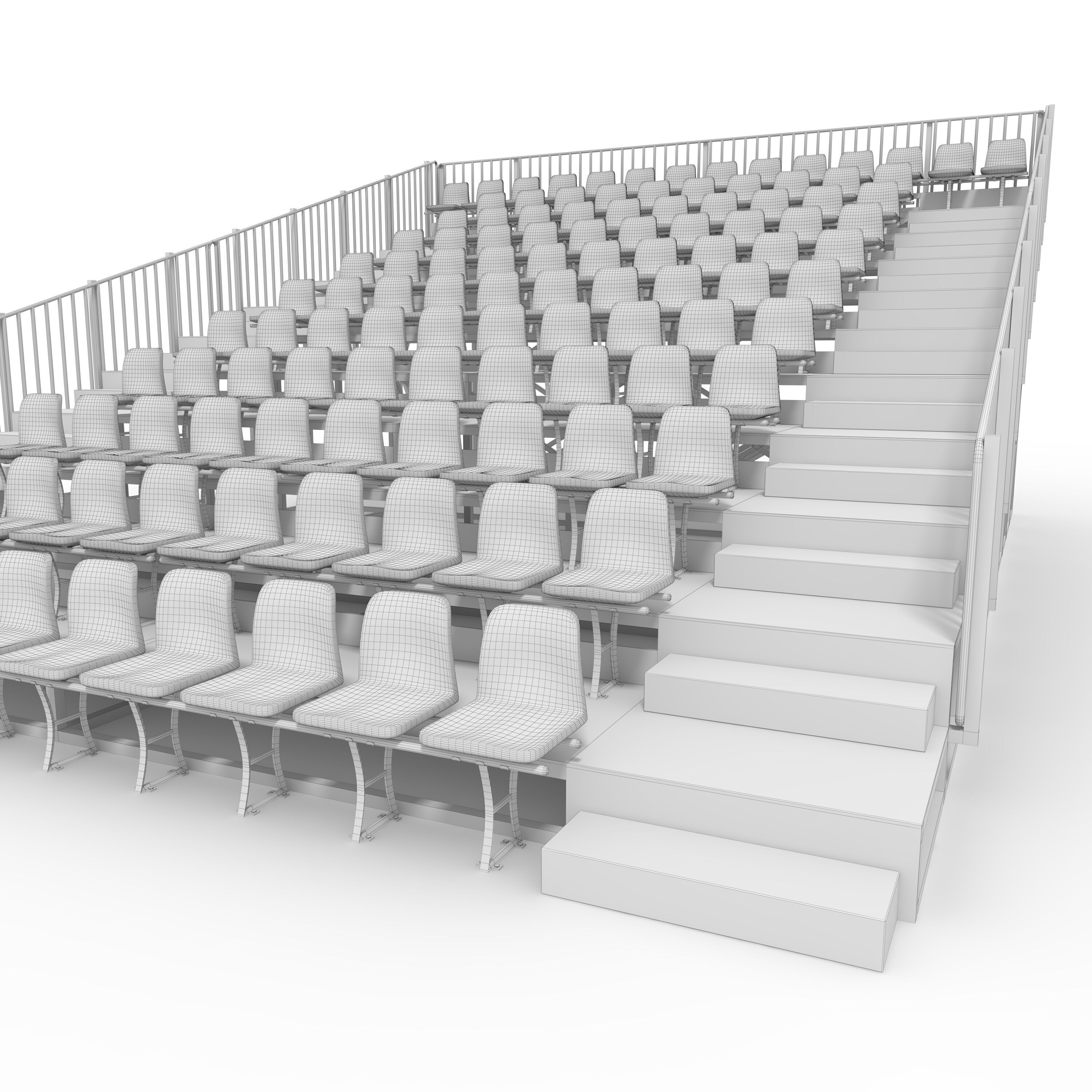 Bleachers 12 3D model_23