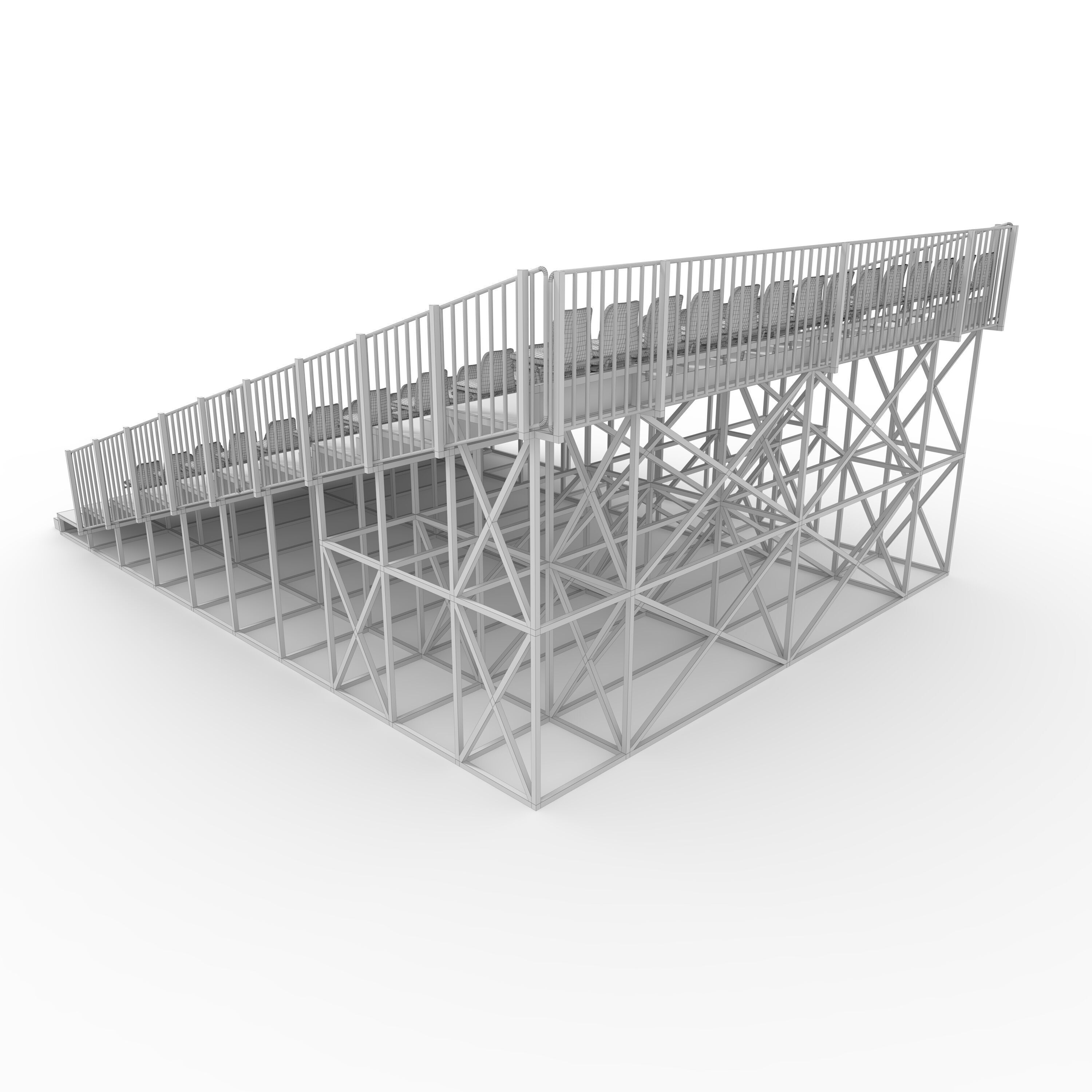 Bleachers 12 3D model_7