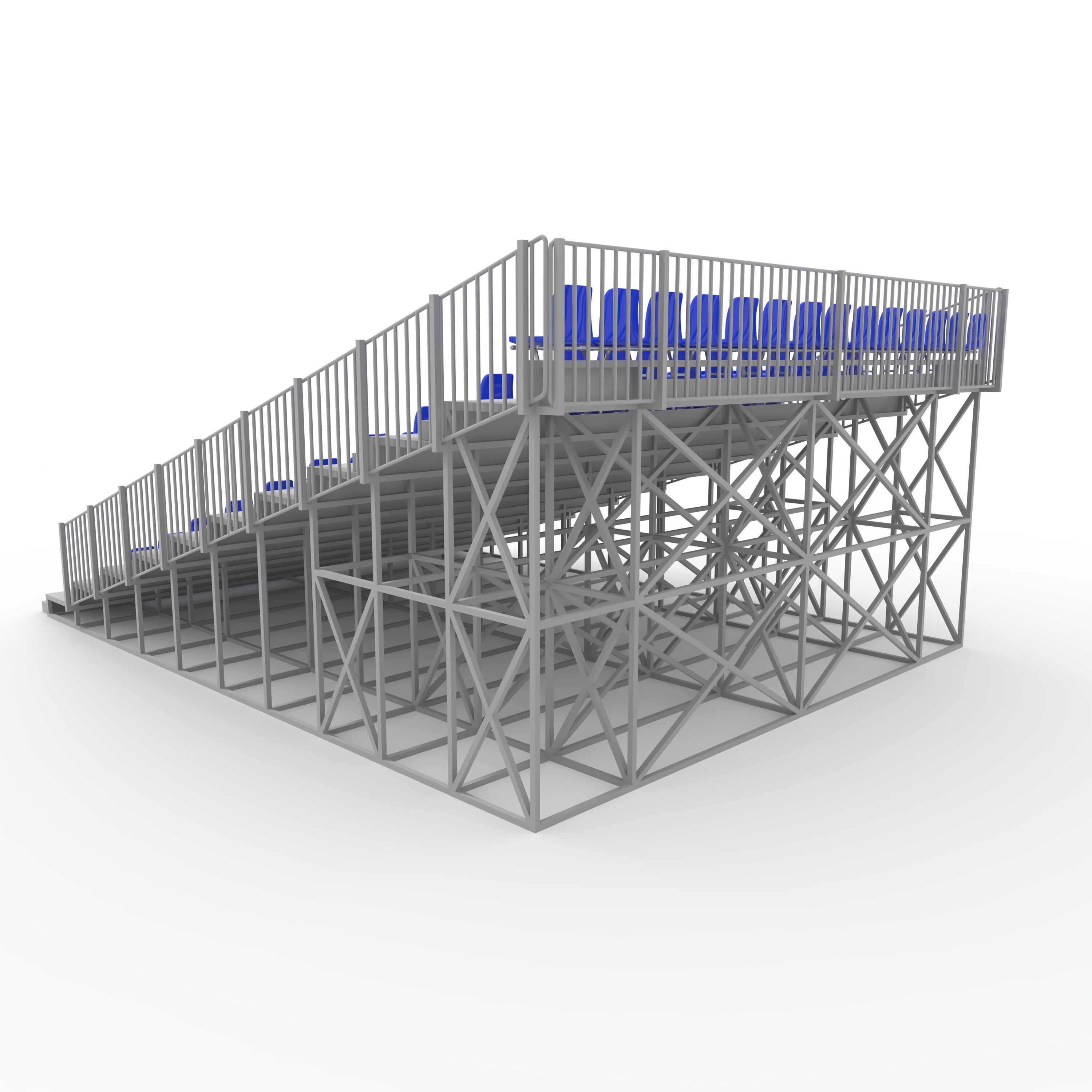 Bleachers 12 3D model_14