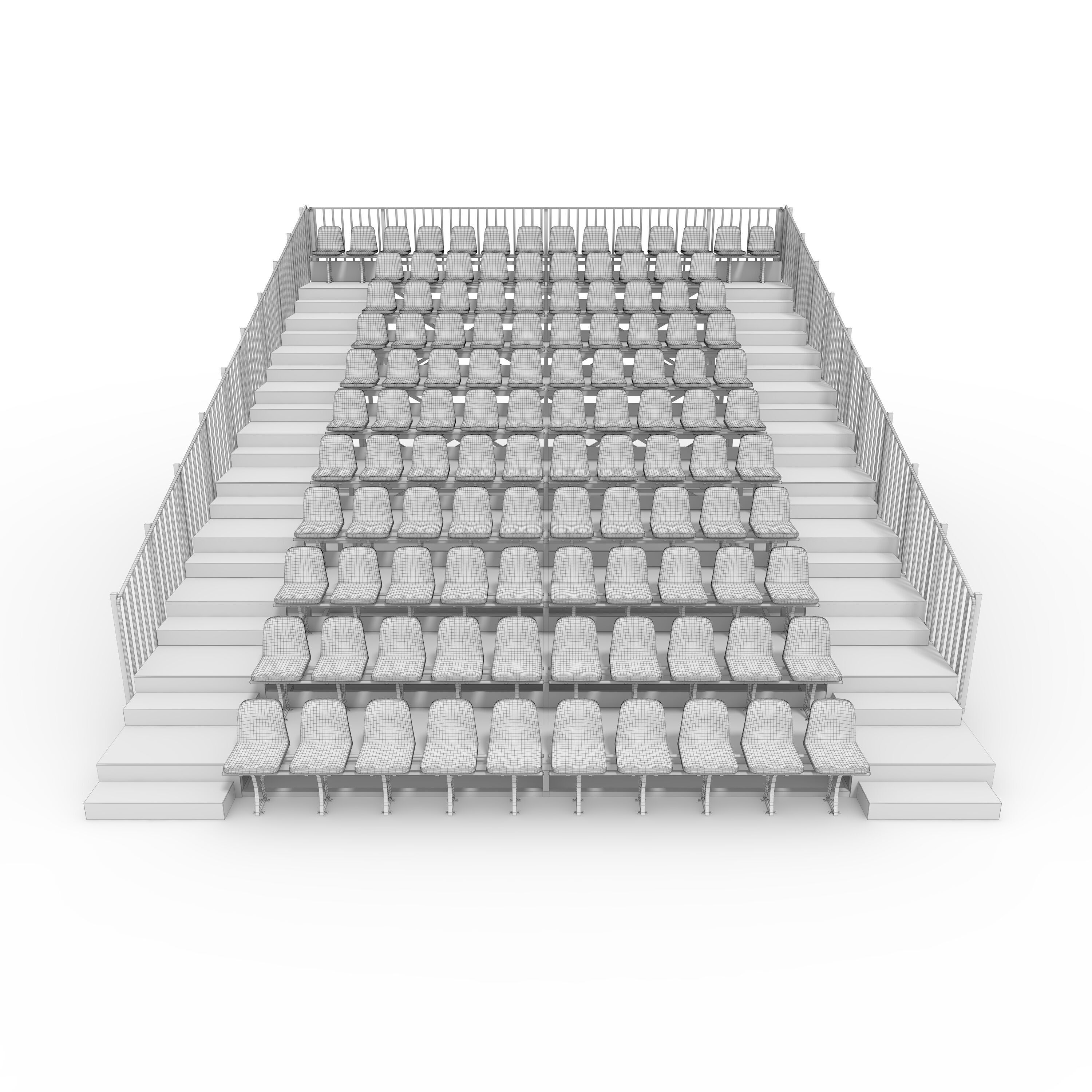 Bleachers 12 3D model_3